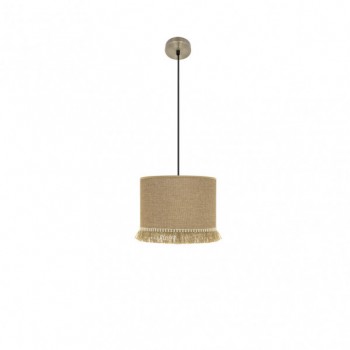 Distribuidor - Lâmpadas Diversas | Colgantes Moderno | COLGANTE SIBILA 1XE27 CUERO/ARENA REGX40X40 CM Ref: 186394014
